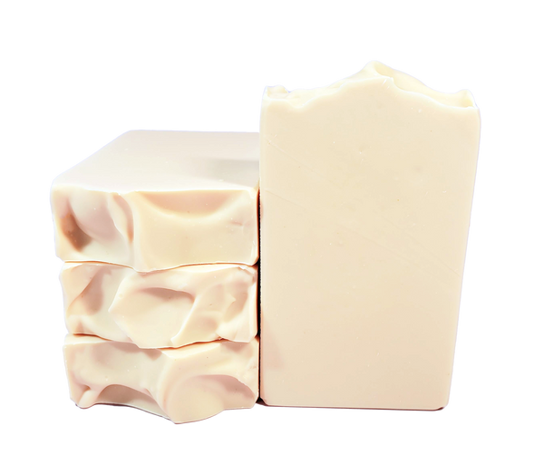 Four bars of light pink soap
