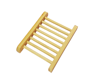 A wooden soap ladder (light wood).