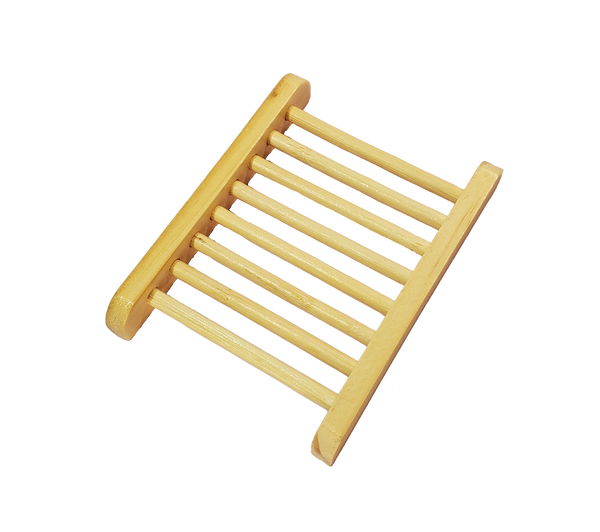 A wooden soap ladder (light wood).