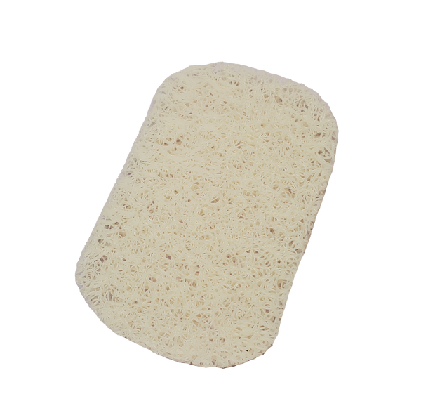 A white anti-bacterial soap saver pad.